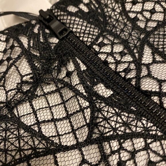 THREE FLOOR elegant beautiful asymmetric pleated lace dress, BN without Tag - Picture 7 of 9